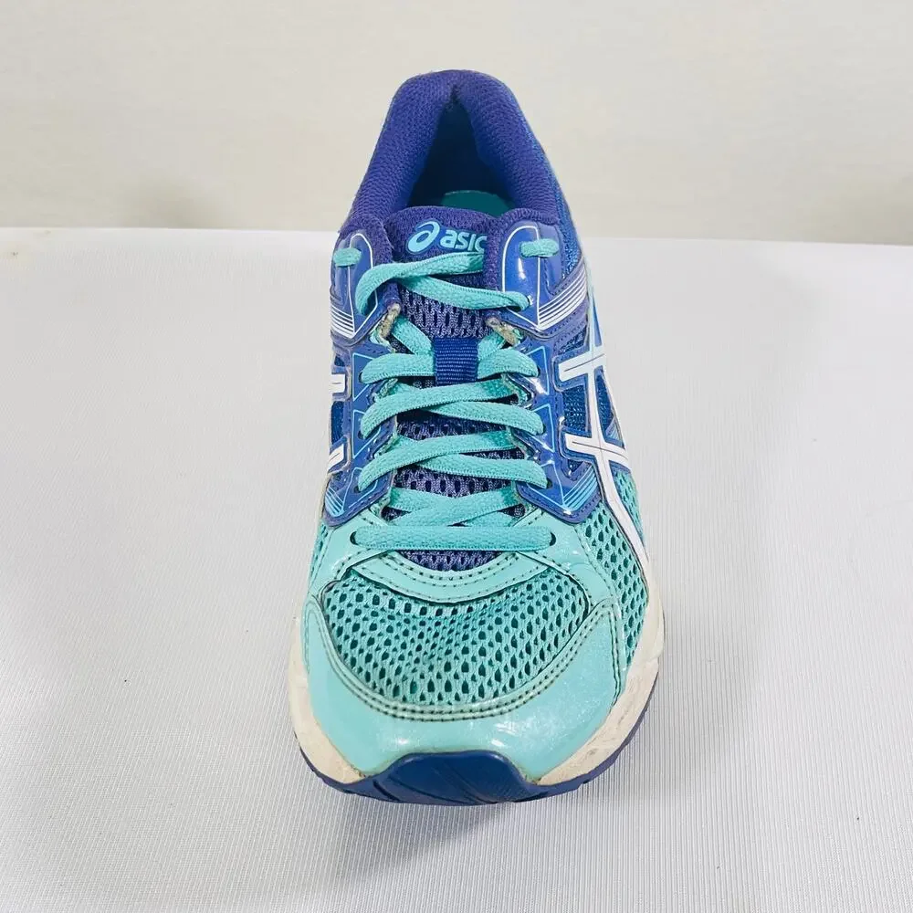 ASICS Shoes Women's 7 Blue Teal GEL-CONTEND 3 Low Top Lace Up Running Sneakers